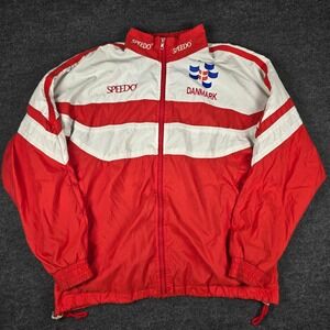 Vintage Speedo Men's Denmark National Diving Team Windbreaker Zip Jacket Size M